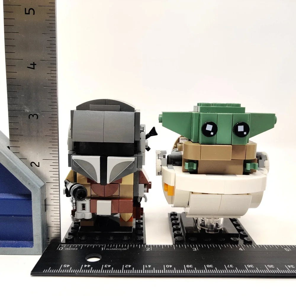 Star Wars Lego BrickHeadz w Instructions Mandalorian Mando Grogu Baby Yoda 75317